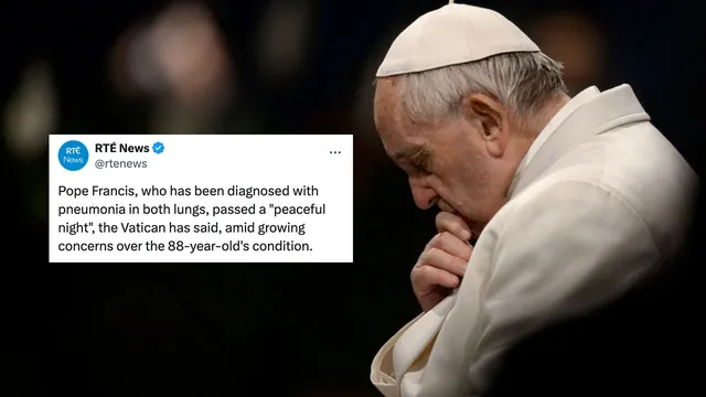 Carte meme The Pope Passed A Peaceful Night