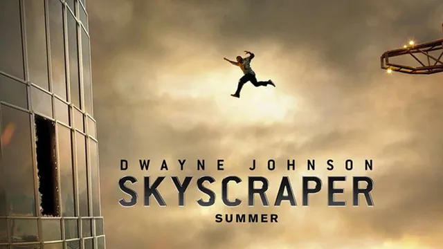 The Rock's "Skyscraper" Jump meme card