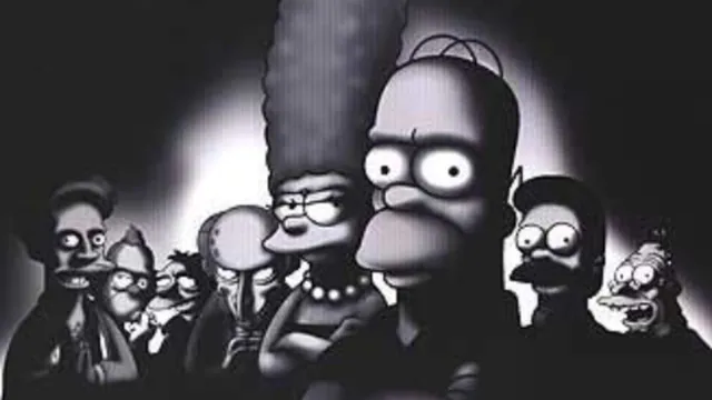The Simpsons Sopranos Poster / Black and White Stare meme card