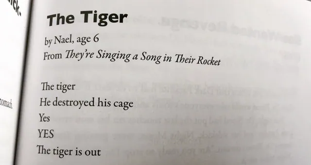 Carte meme « The Tiger » By Nael, Age 6