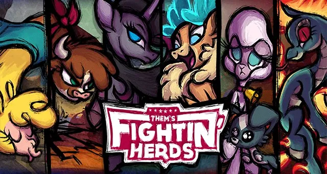 Them's Fightin' Herds meme card