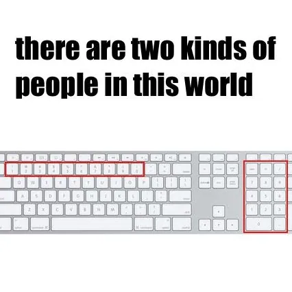 There Are Two Types of People meme card