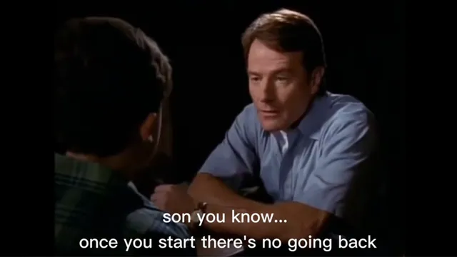 There Is No Leaving The Path / Once You Start There's No Going Back meme card