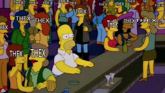 Thex meme card