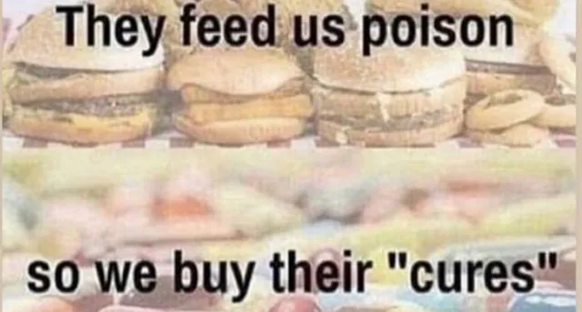 Carte meme They Feed Us Poison