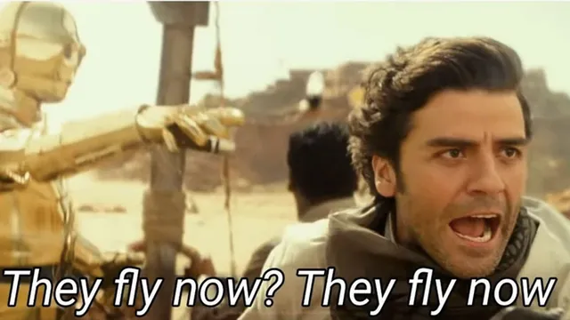 They Fly Now meme card