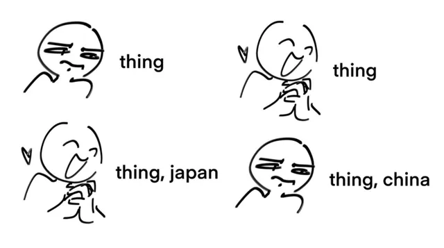Carte meme Thing, China