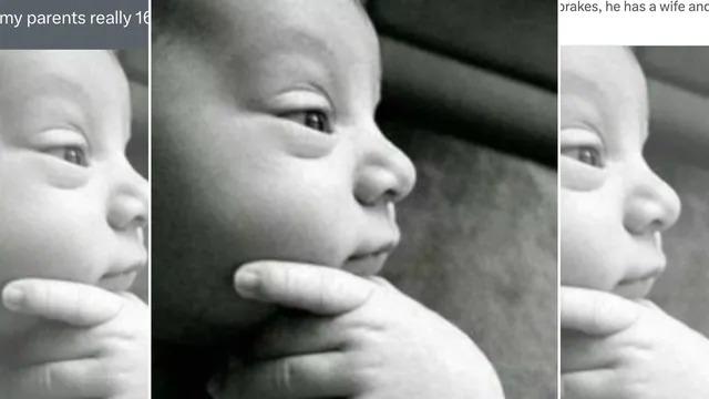 Carte meme Thinking Baby