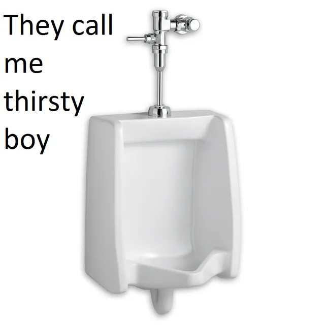 Thirsty Boy meme card