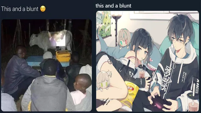 Carte meme This And A Blunt