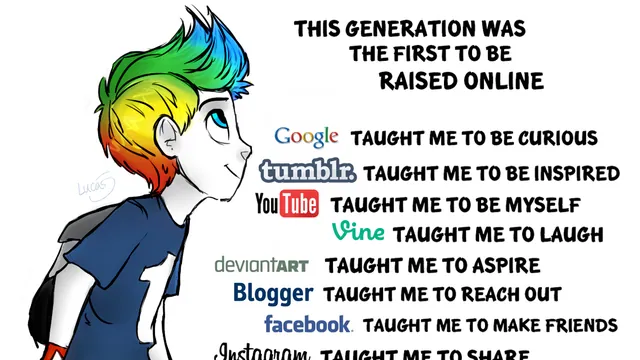 Carte meme This Generation Was the First to Be Raised Online