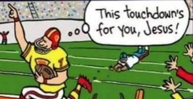 This Touchdown's For You, Jesus meme card
