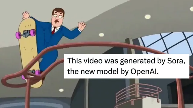Carte meme This Video Was Generated by Sora, the New Model by OpenAI