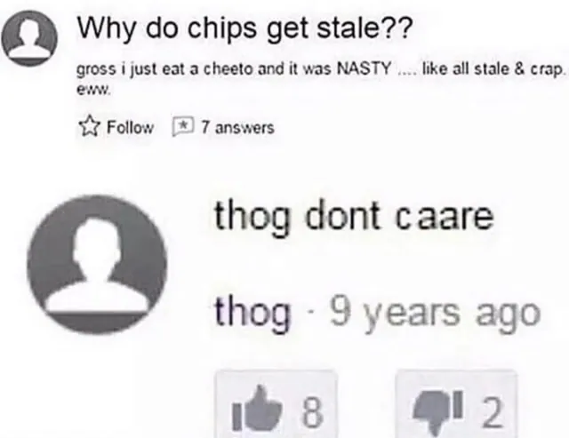 thog dont caare meme card