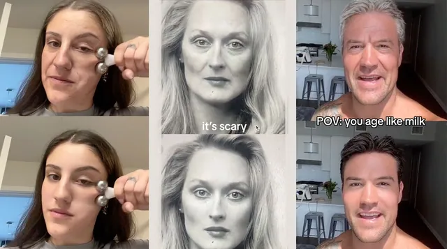 Carte meme TikTok "Aged" Filter
