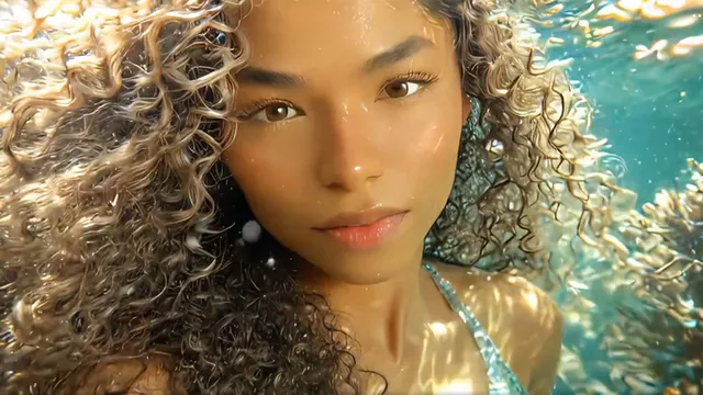 Carte meme TikTok AI Mermaid Filter