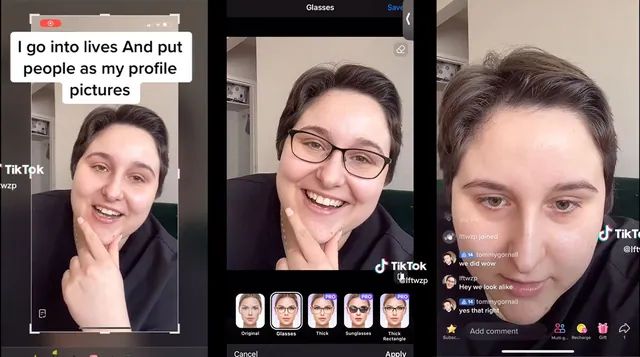 Carte meme TikTok Live Profile Picture Pranks
