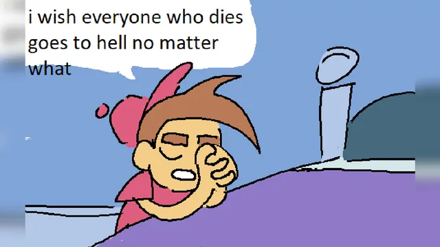 Timmy Turner Praying meme card