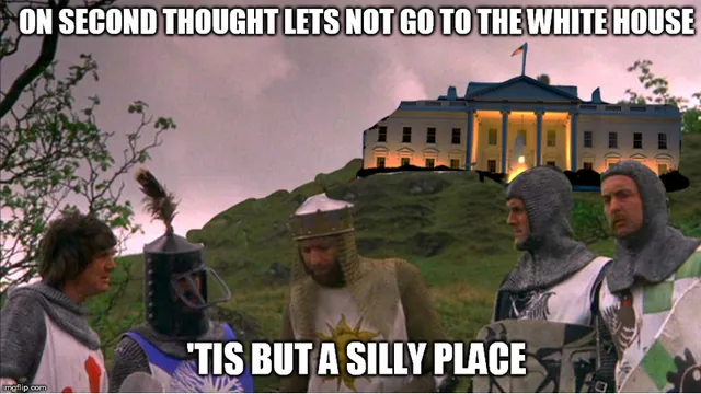 'Tis A Silly Place meme card