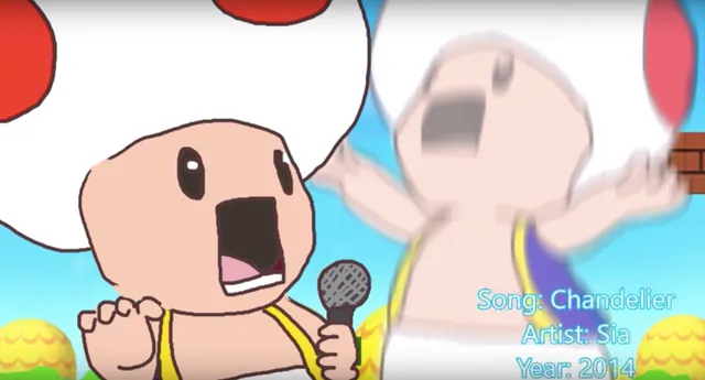 Toad Sings meme card