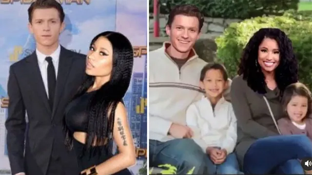 Tom Holland and Nicki Minaj Romance meme card