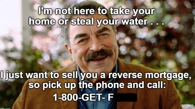 Carte meme Tom Selleck’s Reverse Mortgage Ad