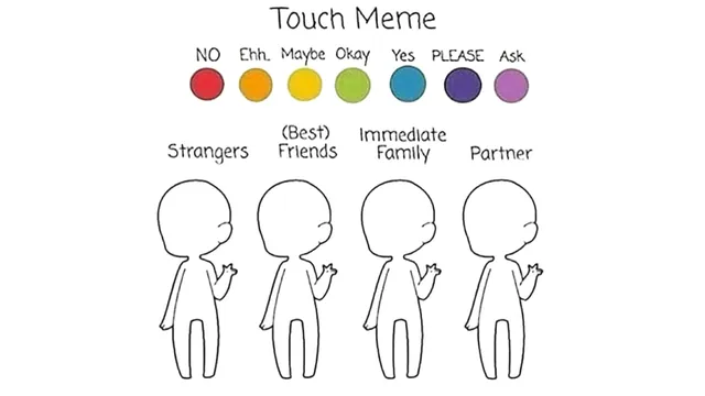 Touch Meme meme card
