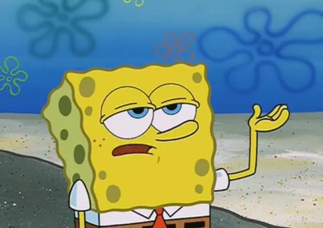 Carte meme Tough Spongebob / I Only Cried For 20 Minutes