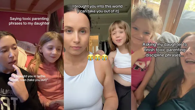 Toxic Parenting Phrases Trend meme card