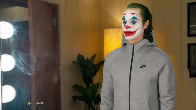 Tracksuit Joker meme card