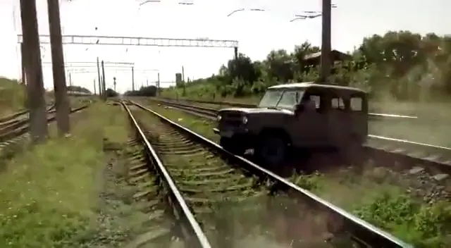 Carte meme Train Hits UAZ