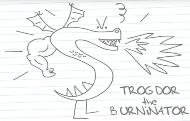 Carte meme Trogdor
