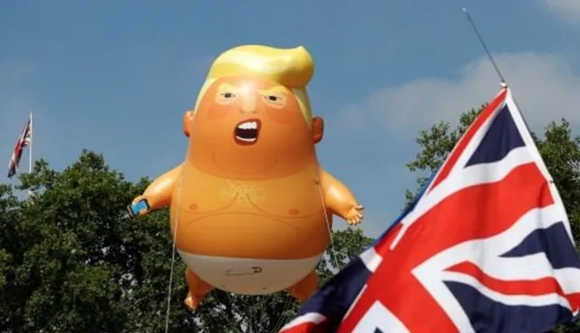 Trump Baby Balloon meme card