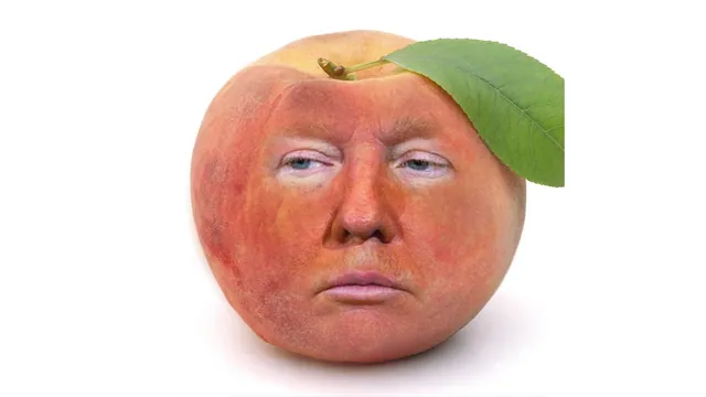 Trump in Peach meme card