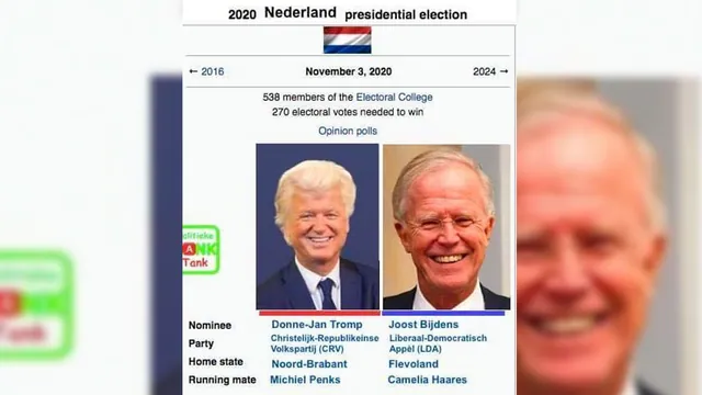 Trump vs. Biden Election Parodies meme card