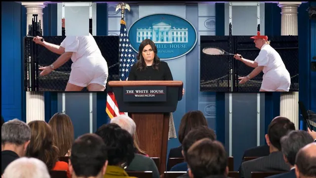 Trump's Press Briefing Video Message meme card