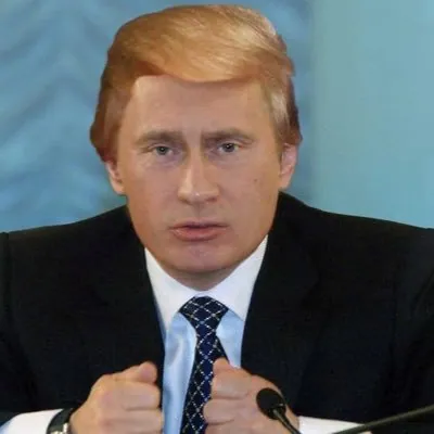 Trumputin meme card