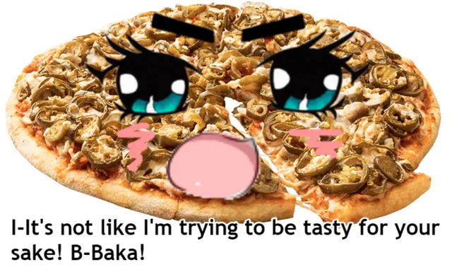 Carte meme Tsundere Pizza