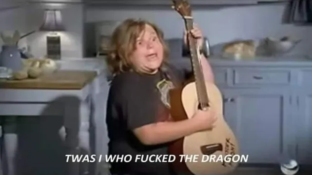 Carte meme Twas I Who Fucked the Dragon