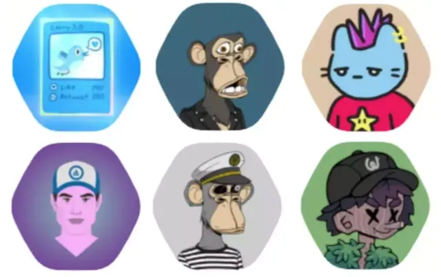 Twitter Hexagonal NFT Profile Pictures meme card