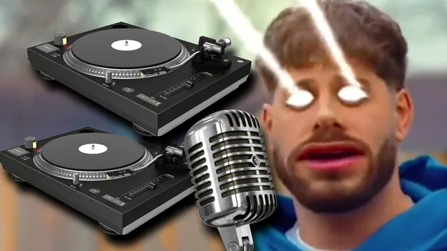 Two Turntables and a Microphone meme card