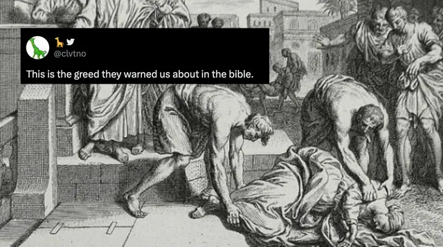Carte meme Type Of Greed They Warned Us About In The Bible