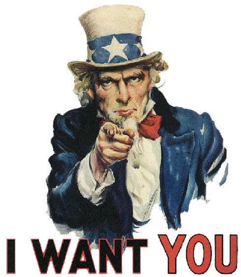 Carte meme Uncle Sam’s "I Want You" Poster
