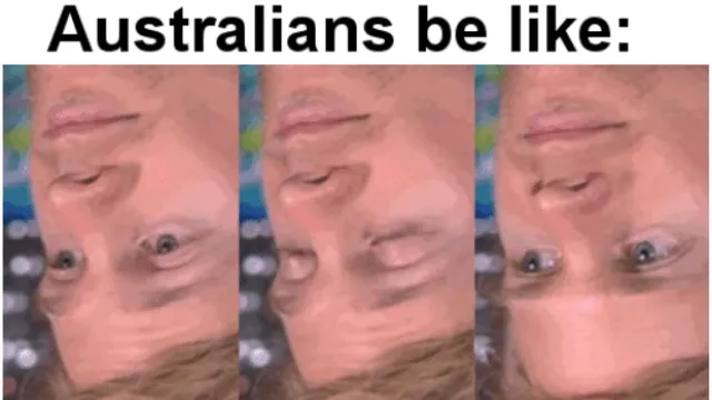 Carte meme Upside-Down Australia