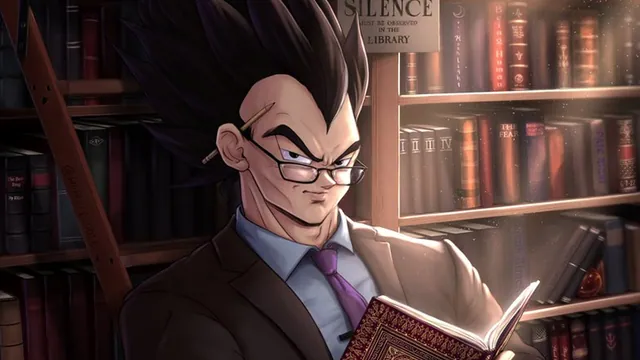 Carte meme Vegeta Reading