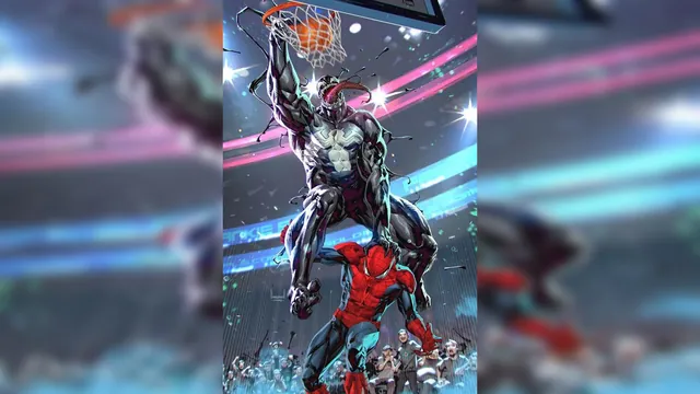 Carte meme Venom Dunking on Spider-Man