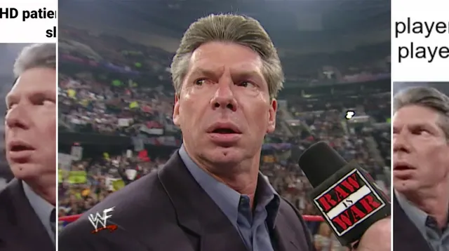 Vince McMahon Surprised meme card