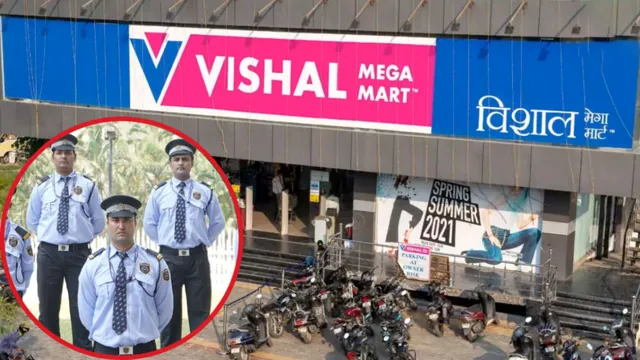 Vishal Mega Mart Security Guard meme card