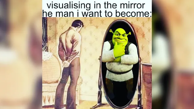 Carte meme Visualizing In the Mirror the Man I Want to Become