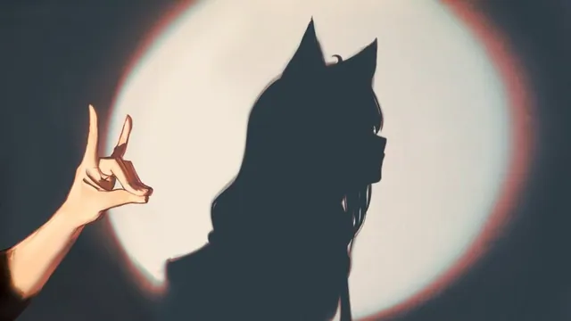 Carte meme VTuber Hand Shadow Puppets